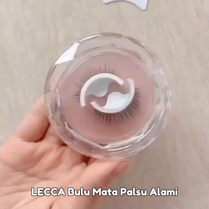 Bulu Mata Palsu Natural Korea LECCA Eyelash Extension Natural Tanpa Lem Berperekat Makeup Korean LCA