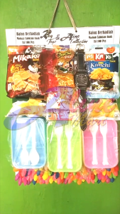 mainan anak Balon Cabutan berhadiah isi 100pcs