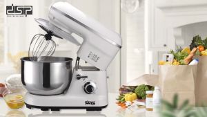 Máy trộn bột và đánh trứng 5 lít thương hiệu cao cấp DSP KM3007 (tích hợp 5 tốc độ đánh cối trộn chất liệu inox không gỉ công suất 1200W)- Bảo hành 12 tháng.