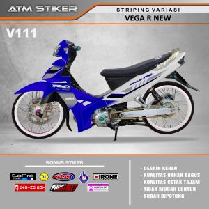 Stiker Striping Variasi Vega R New Tahun 2006-2008