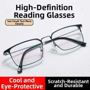 JIFANPAUL | Lightweight Titanium Bifocal Anti Blue Light Reading Glasses
