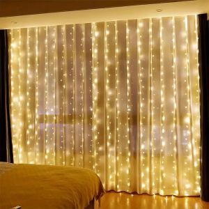 USB Cổ Tích Màn Ánh Sáng 8 Chế Độ Đèn LED Dây Cho Giáng Sinh Cưới Phòng Ngủ Phòng Khách Halloween Trang Trí Nhà Cửa Không Chống Thấm Nước