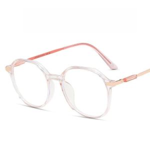 New Womens Flat Mirror Polygonal Womens Decorative Glasses Frame Suitable for Daily Wearing in Photography