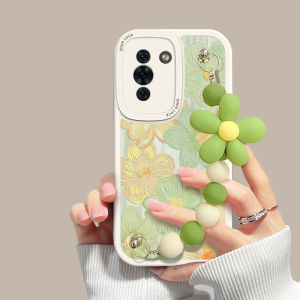 Huawei Nova14 Phone Case Womens Style Curved Screen Protection Floral Design Korean Style Anti-Fall High-End Feeling Bracelet