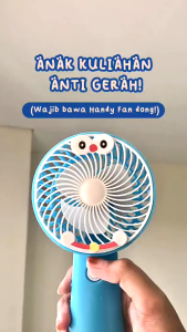 Cartoon Handy Fan SX-107 Kipas Angin Genggam Mini Portable Rechargeable