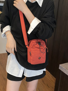 New Fitness Sports Leisure Water Cup Mobile Phone Bag Small Square Drawstring Handbag Single Shoulder Slant Cross Bag