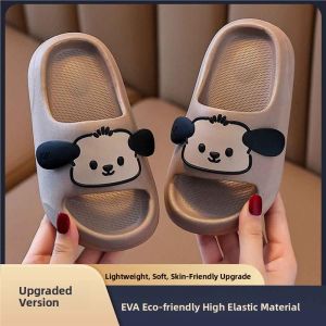 MONLEYTA | Adorable Little Dog Childrens Slippers Bathroom Bathing Anti-slip Girls Baby Step-On Sensation Cool Slippers Summer Home Casual EVA Flat Heel
