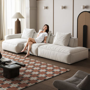 SHENGNIWEIER | Ghế Sofa Góc Chaise Vải Cloth Phong Cách Cổ Điển Có Thể Giặt Toàn Bộ