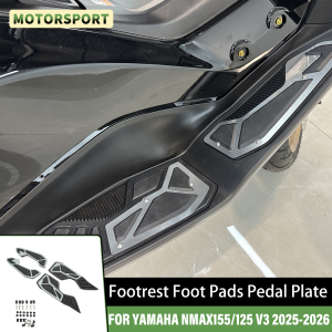 FOR YAMAHA NMAX155 NMAX125 V3 FOR NMAX 155 125 2025-2026 Motorcycle Footrest Foot Pads Pedal Plate Pedals Foot Cushion Footpads
