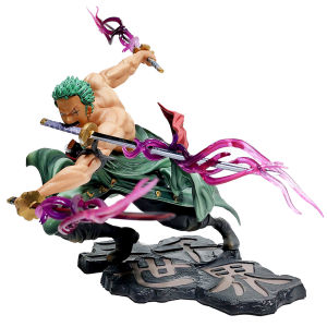 Bandai | One Piece 10Cm Gk Roronoa Zoro Three Blade Sa Maximum Manga Anime Action Figure Pvc Statue Collectible Model Desktop Decoration