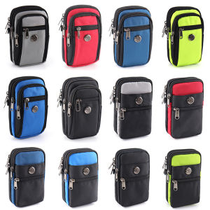New Waist Bag 6/6.5-inch Multi-functional Mens Wear Leather Belt Messenger Hanging Bag Phone Case Phone Bag