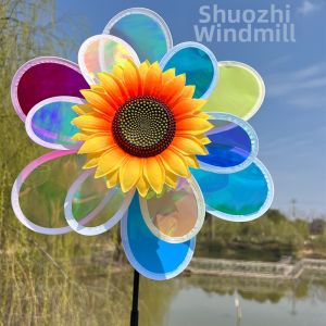 Jiaxun | Multi-Color Sunflower Reflective Windmill Toy
