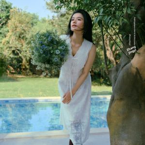 PEACEBIRD | Lace White Summer Dress