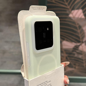 Mint Green Jellylike Liquid Silicone Phone Case for Honor Magic7 X60pro Magnetic Induction Wireless Charging Couple Style Full Edge Protection