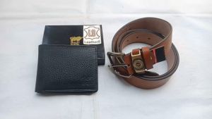 Ikat Pinggang Pria Dompet Lipat 3 Dimensi Gesper Kulit Premium Panjang 120cm Sabuk Pria Model Tusuk