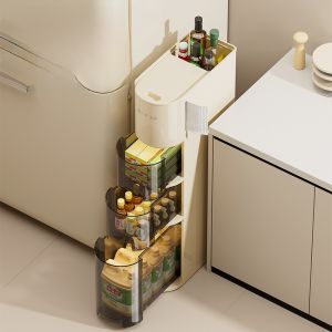 Kitchen Gap Multi-layer Drawer Style Storage Rack Home Use Multi-functional Mobile Extended Storage Cabinet Organization
