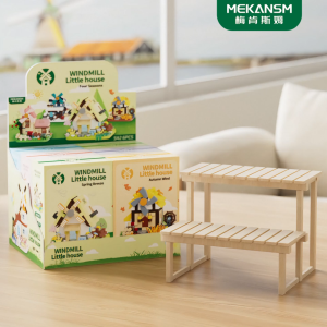 Windmill Street View Tree House Building Blocks Assembling Toy Mini Bricks Ornaments Girls Birthday Gift