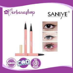 SANIYE Waterproof Eyeliner Color Pink White Waterproof Tahan Lama M438#PINK#WHITE