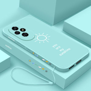 Honor200 pro Silicone Liquid Protective Case Elegant Simple Design Shockproof Compatible with Huawei Phones Trendy Creative Brand