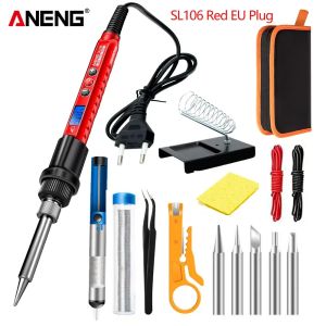 ANENG | ANENG SL106 60W Soldering Irons Kit Adjustable Temperature constant temperature display Welding Solder Station Repair Tools