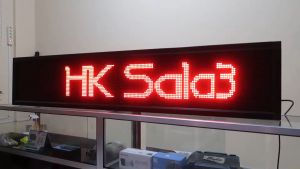 Running Text Merah 40x200cm Wifi Outdoor
