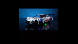 IM.Master 1:10 White Porsche 911 Building Blocks (Car + Power pack) 9821 白色保时捷积木 911(车 + 动力组)