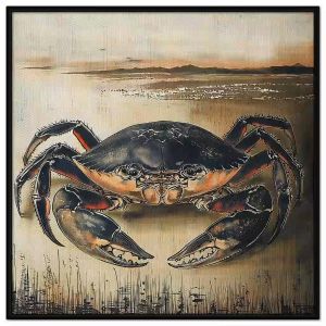 Tranh con cua. Tranh treo tường dán tường sơn dầu tranh trí canvas. CGI-1482