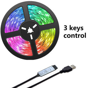 RGB Led Strip Lights Smart Home TV USB Wall Lamps Ramadan Decoration Bedroom Closets Aesthetic Room Decor Night Light