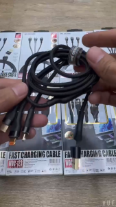 WK DESIGN WDC-123 DUO SERIES (6A / 120W) 2 in 3 USB/PD Fast Charging Cable