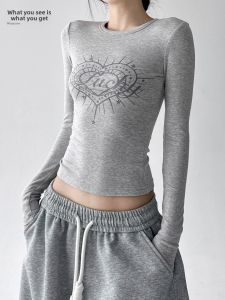MUYUZI | Fleece Shoulder-Fit Long-Sleeve Slim Fit T-Shirt Base Layer