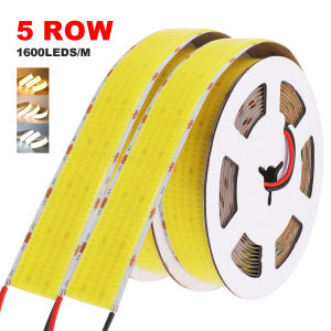 Ultra Bright COB LED Strip 1600LEDs/m High Density 3000K 4000K 6000K Home Decor Lame IP21 Flexible Led Light DC 12V 24V