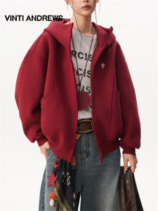 Heavyweight Hooded Spring Sweater 3D Design Womens