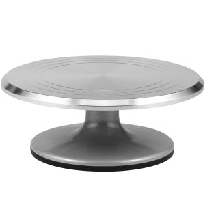 Sculpting Pottery Wheel 10inch Heavy Duty Pottery Banding Wheel Cast Metal Sculptor Turntable with Ball Bearings Non-slip