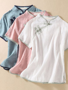 DAIXIANGFEIZI | Áo Blouse Mới Cho Mẹ Tay Ngắn Mùa Hè