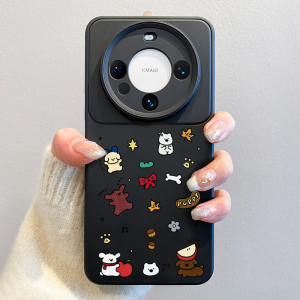 SHUXIE | Cute Cartoon Color Block Protective Full Coverage Phone Case For Huawei