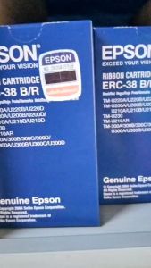 ตลับผ้าหมึกดอทเมตริกซ์สีดำ Epson Erc-38 B/R (ดำ-แดง) - แพ็ค 1 ตลับ