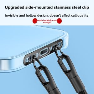 RQZN | Anti-Loss Phone Clip with Stainless Steel Thin Side Mount Pads