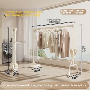 Powerful Suction Foldable Clothes Drying Rack