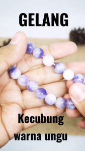 GELANG BATU KECUBUNG AMETHYST PRIA WANITA BATU