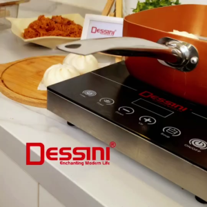 <𝙇𝙖𝙯𝙈𝙖𝙡𝙡> DESSINI ITALY Zero Fat 4 Pcs Aluminium Induction Non Stick Copper Casserole Pot Bowl Deep Frying Pan Basket + Steamer