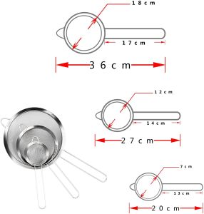 8-18CM Serokan/saringan Ceko / saringan teh stainless