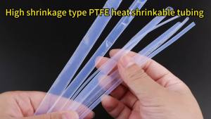 1/5m 1.7:1 Transparent PTFE Heat Shrinkable Tube Diameter 0.5/1/2/2.5/4/5/6/8/10/12mm High Temperature 260℃ Pipe Shrink Sheath