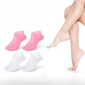 1 Đôi Tất Silicon Cho Nữ Dưỡng Ẩm Chăm Sóc Bàn Chân Khô Nứt Nứt Chân Mềm Mại Thoáng Khí Thiết Kế Công Thái Học Làm Móng Chân Spa Điều Trị