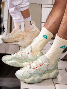 Peak Tàijí Men Women Sports Shoes Winter Wear Resistant Shock Absorption Breathable Comfortable Versatile Couple Casual Dad Shoes