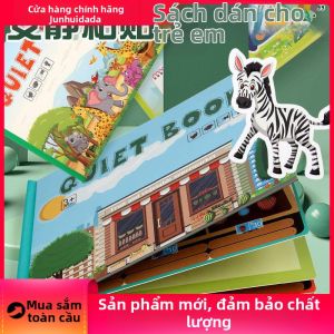 JUNHUIDA | Sách Dán Nhãn Dùng Lại Giáo Dục 0.45kg 3-6 Tuổi