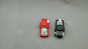 1 Pair Universal Car Battery Terminals Cable Terminal Clamps Connectors Positive and Negative Red and Black Battery Connector