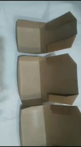 Paper LunchBox Kraft Coklat/Food Grade/Take away Packaging/ S L M/ ISI 20 PCS