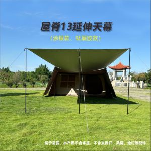 Extended Roof Edge Movie Screen Black Film Extension Accessory Windproof Sunshade Side Matching Camping Tent Canopy Outdoor Gear