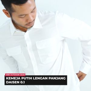 Kemeja Putih Lengan Panjang Daisen 01 Arei Outdoorgear
