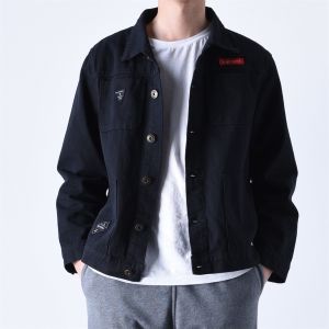 American Heavy Weight Vintage Denim Jacket Men Autumn and Winter 2024 New Arrival Trendy Loose plus Velvet Working Wear Jacket Men